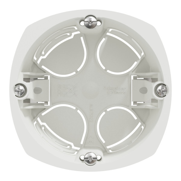 Boîte d'Encastrement 1 Poste Profondeur 50 mm Blanche Multifix Schneider Electric - Ø 67 mm