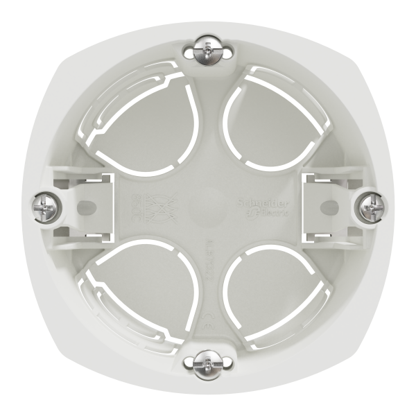 Boîte d'Encastrement 1 Poste Profondeur 50 mm Blanche Multifix Schneider Electric - Ø 67 mm