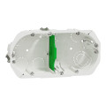 Boîte d'Encastrement 2 Postes Profondeur 40 mm Blanche Multifix Schneider Electric - Ø 67 mm - Entraxe 71 mm