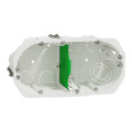Boîte d'Encastrement 2 Postes Profondeur 50 mm Blanche Multifix Schneider Electric - Ø 67 mm - Entraxe 71 mm