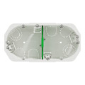 Boîte d'Encastrement 2 Postes Profondeur 50 mm Blanche Multifix Schneider Electric - Ø 67 mm - Entraxe 71 mm