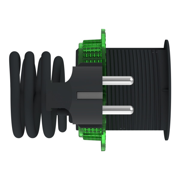 Unica system+ - bloc de prise à encastrer xs - 2p+t + usb a - câble 2m - anthra