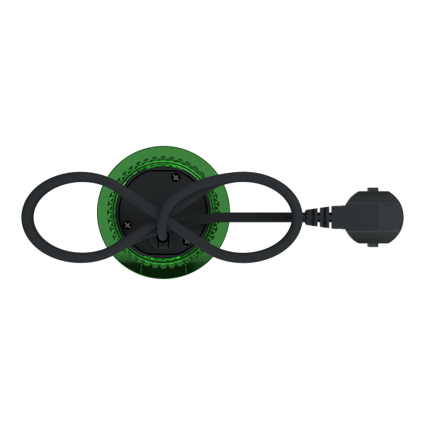 Unica system+ - bloc de prise à encastrer xs - 2p+t + usb a - câble 2m - anthra