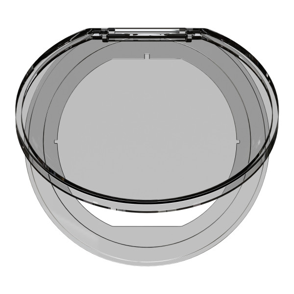 Unica system+ - couvercle transparent pour bloc de prise à encastrer xs - ip42