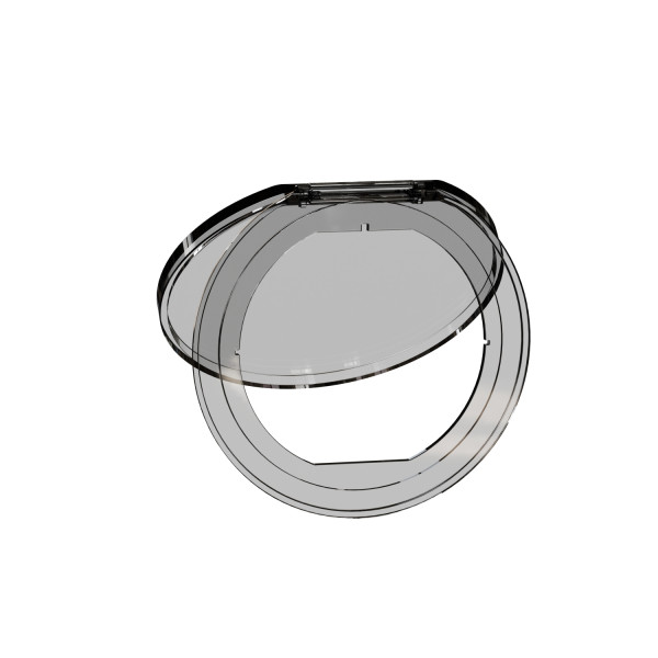 Unica system+ - couvercle transparent pour bloc de prise à encastrer xs - ip42