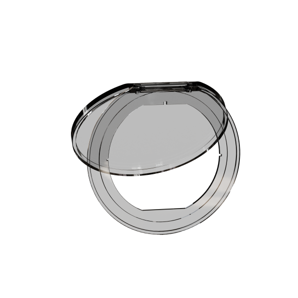 Unica system+ - couvercle transparent pour bloc de prise à encastrer xs - ip42