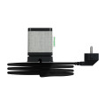 Unica system+ - clip bureau s design - 3 pc + usb a+c 3,1a - 2m - anthra/tissu