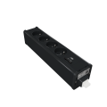 Unica system+ - nourrice précâblée m - 4 prises 2p+t + usb a+c - anthracite