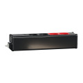 Unica system+ - nourrice précâblée m - 2x 2p+t + 2x 2p+t rouge +usb a+c - anth