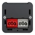 Unica system+ - nourrice précâblée m - 2x 2p+t + 2x 2p+t rouge +usb a+c - anth