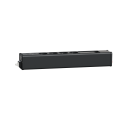 Unica system+ - nourrice précâblée m - 4x 2p+t + usb a+c +vdi 4 mod - anthra