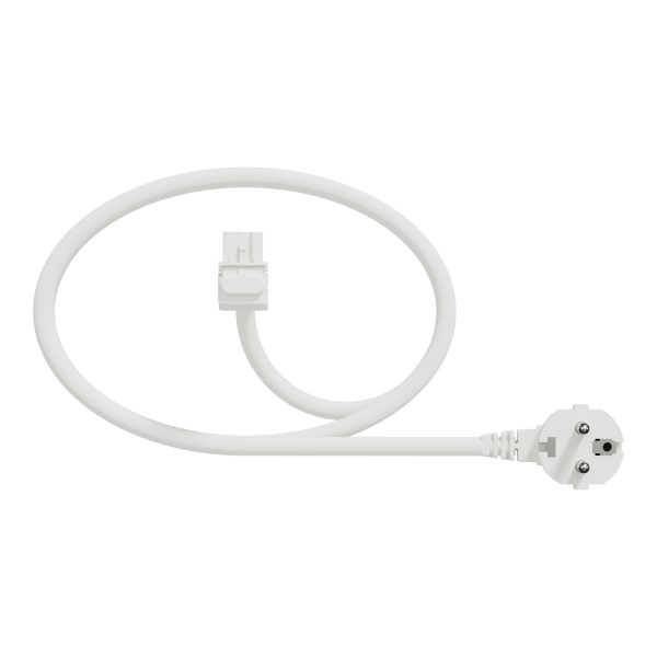 Unica system+ - cable spécifique pour nourrice m - 2,5mm2 - 10m - coudé - blanc