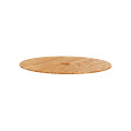 Unica system+ - table en bois chêne pour colonnette - ouverture 60mm centrale