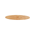 Unica system+ - table en bois chêne pour colonnette - ouverture 60mm centrale