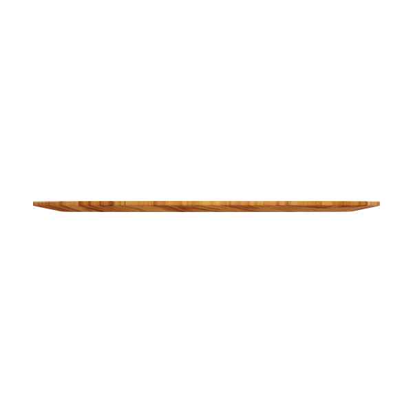 Unica system+ - table en bois chêne pour colonnette - ouverture 60mm centrale