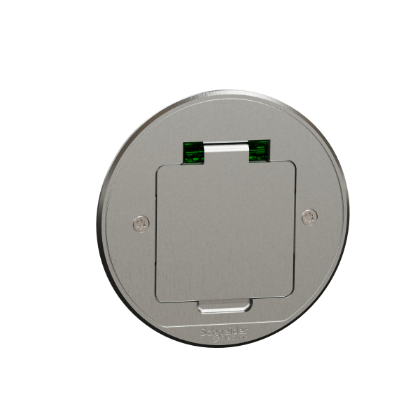 Unica system+ - prise de sol xs ik08 ip44 - 2p+t - ronde métal
