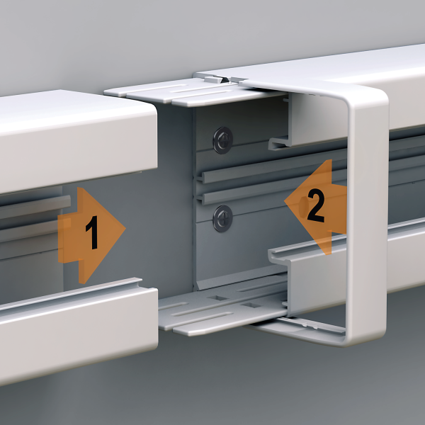 Eclisse de Jonction pour Goulotte PVC Blanc OptiLine 45 Schneider