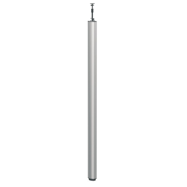 Schneider Electric Optiline 45, Colonne Fixe à Vérin Aluminium 2 Faces de 3,1 à 3,5 M