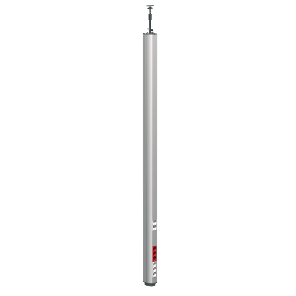 Schneider Electric Optiline 45, Colonne Fixe à Vérin Aluminium 2 Faces de 3,1 à 3,5 M