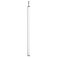 Optiline 45, Colonne Fixe à Vérin Aluminium Laqué Blanc P 2 Faces De 3,9 à 4,3 M