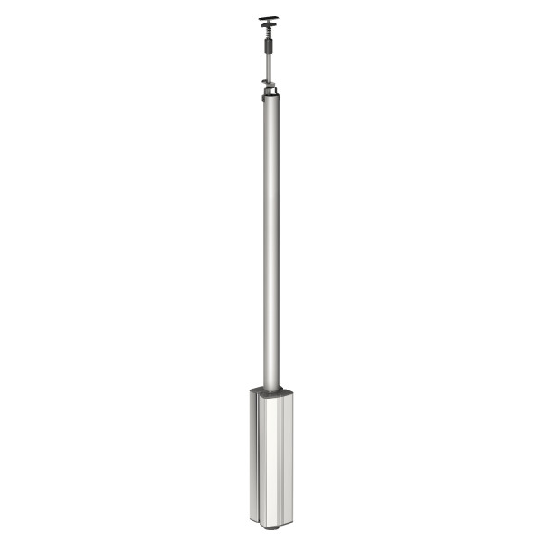 OptiLine 45, colonne fixe à vérin aluminium 4 faces de 3,1 à 3,5 m