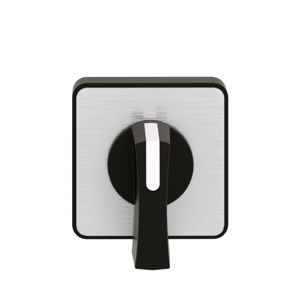Schneider Electric Tête de Manoeuvre 45 X 45 Mm Métallisé Crosse Noire Marquage à Graver