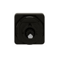 Schneider Electric Tête de Manoeuvre 45 X 45 Mm Métallisé Crosse Noire Marquage à Graver