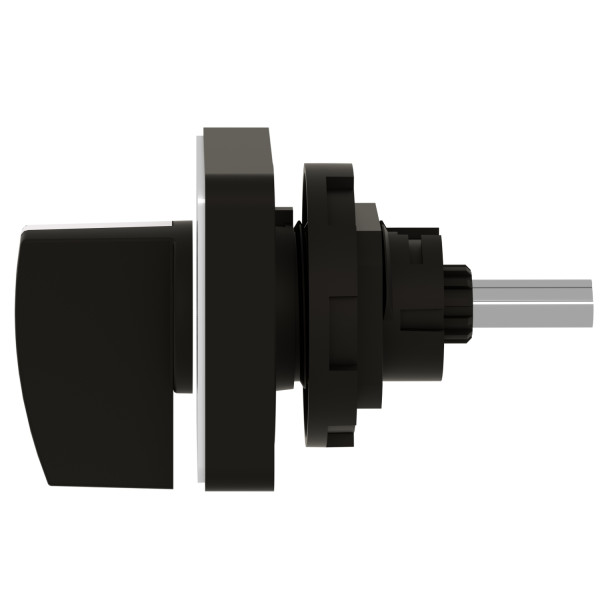 Schneider Electric Tête de Manoeuvre 45 X 45 Mm Métallisé Crosse Noire Marquage à Graver