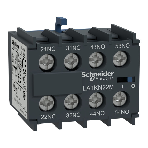 Schneider Electric Bloc de contacts auxiliaires Tesys 2 No Plus 2 Nc Bornes à Visétriers