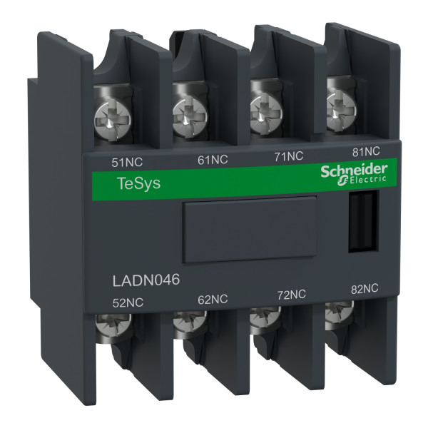 Schneider Electric Bloc de contacts auxiliaires Tesys 0 F Plus 4 O Cosses à Sertir