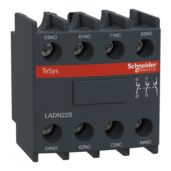 Tesys D - Bloc De Contact Auxiliares Sécurité Rouge - 2no + 2nc