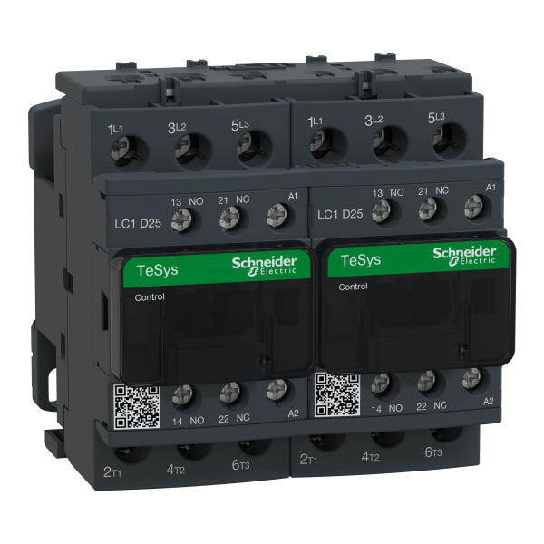 Schneider Electric Contacteur Inverseur Tesys Lc2D 3P Ac3 440V 25 A Bobine 24 V Ca