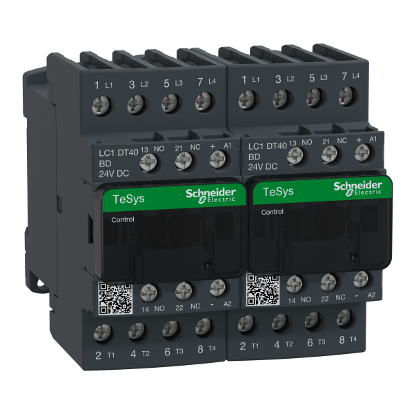 Schneider Electric Contacteur Inverseur Tesys Lc2D 4P Ac1 440V 40 A Bobine 24 V Cc