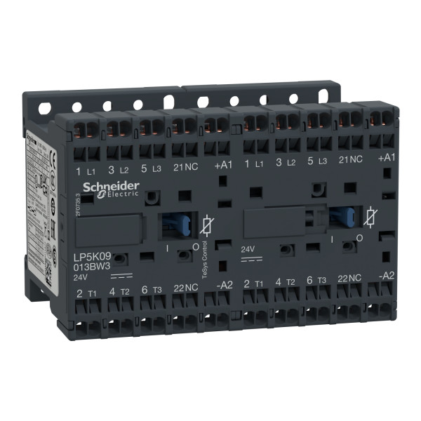 Schneider Electric Contacteur Inverseur Tesys Lp5K 3P Ac3 440V 9 A Bobine 24 V Cc