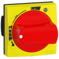 Compact nsxm - poignée rotative rouge/jaune - pour nsxm powerpact b gv4 - ip54