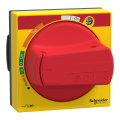 Compact nsxm - powerpact b et tesys gv4 - poignée rotative rouge/jaune - ip54