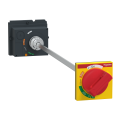 Compact nsx - cde rotative prolongée - poignée rouge plastron jaune pour nsx250