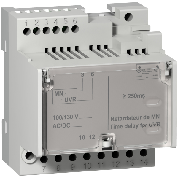 TEMPORISATEUR MN 220-240V CA 50/60HZ  ACCESSOIRE DISJONCTEUR NS80-NSX630