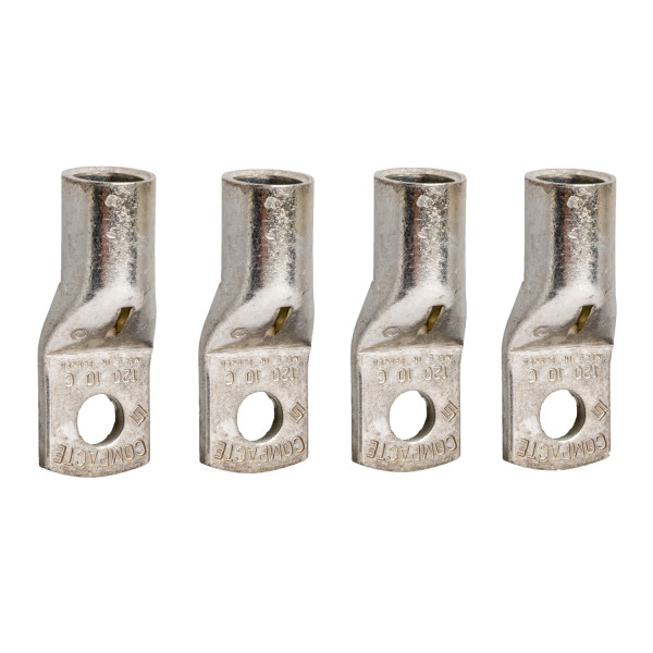 Lot de 4 Cosses à Sertir pour Câbles en Cuivre 240 mm2 Compact NSX Schneider – Séparation Phases – NSX400/630