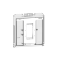 Compact nsx - face avant de rechange - plastron - cc pour nsx400-630