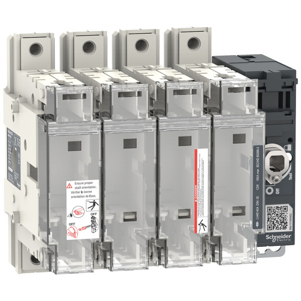 Fupact gs - interrupteur sectionneur fusible - 160a - 4p - din 00/000 - f&r ctrl