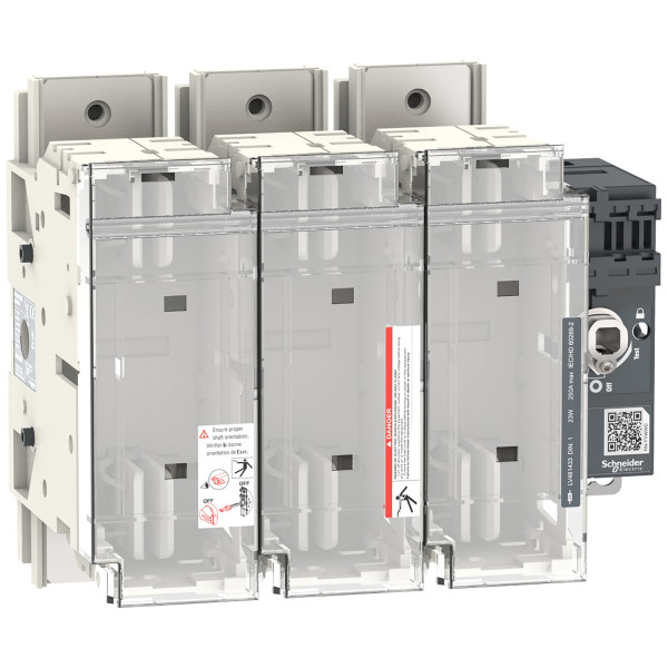 Fupact gs - interrupteur sectionneur fusible - 250a - 3p - din 0/1 - f&r ctrl