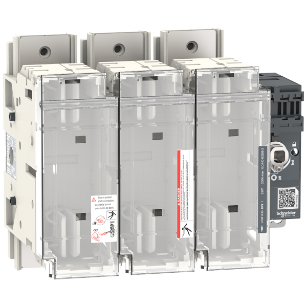 Fupact gs - interrupteur sectionneur fusible - 250a - 3p - din 0/1 - f&r ctrl