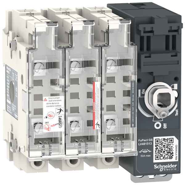 Fupact gs - interrupteur sectionneur fusible - 50a - 3p - nfc 14*51 - f&r ctrl