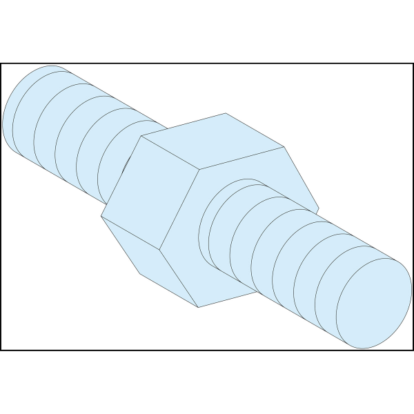 Prismaset g active - entretoise hexagonale - m6 - haut.=9mm - lot de 4
