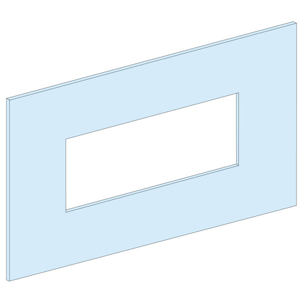 Prismaset g active - plastron inv. monobloc ins250-5m-l600-fixe-ral9003