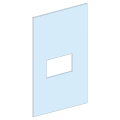 Prismaset g active - plastron nsx250 vertical fixe-cde maneton-rotative - l250mm