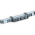 Support de jeu de barres de fond Linergy BS 160 à 400A - Schneider LVS04191