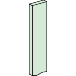Linergy bs - barre pour jdb horizontal - plate pleine - l= 2000mm - 60x10