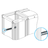 Prismaset p active - supports bridage câbles - l650mm - lot de 4